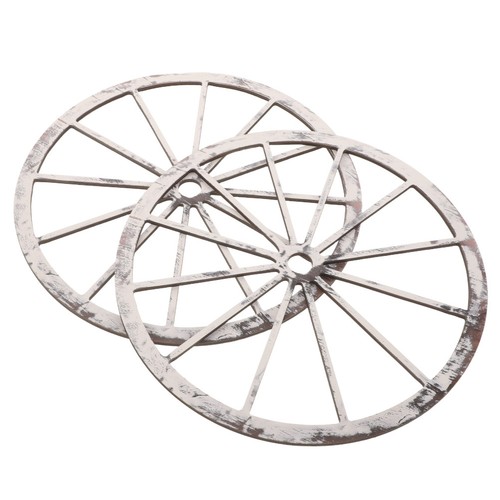 Wooden wagon wheel decor - ,