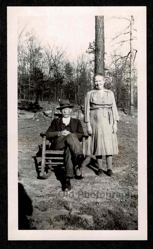Old couple man - old, chair