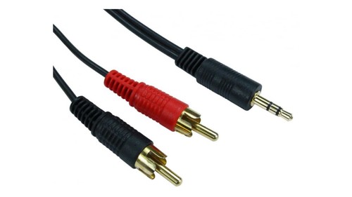 Gold 5mm stereo jack - gold, to
