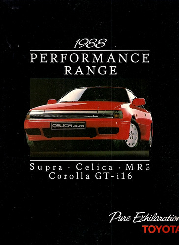 Toyota sports range 1988 - sports,