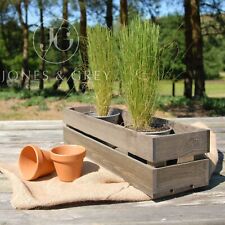 60CM LONG TROUGH WOODEN HERB