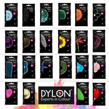 Dylon Hand Wash Fabric Dye 50g Sachet Colour for Jeans Clothes Fabrics Cloth UK