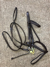 Brown leather complete bridle