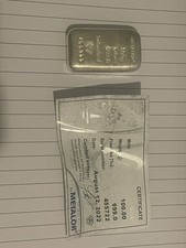 Metalor Silver Bar 100 Gram