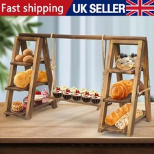 Wooden 3 Tier Serving Tray