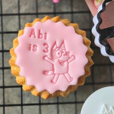 Custom Name Dog Face Cookie