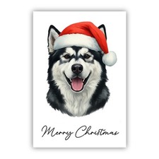 Alaskan Malamute Christmas Dog