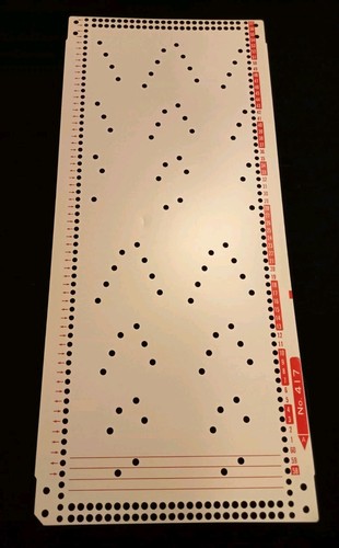 Knitting machine punch - knitting, card