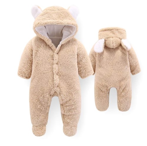 Baby bear fleece snowsuit - snowsuit, 6-9
