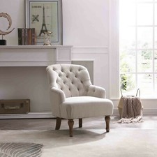 Bianca Linen Fabric Arm Chairs