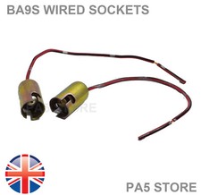 2x BA9S T4W Light Bulb Socket
