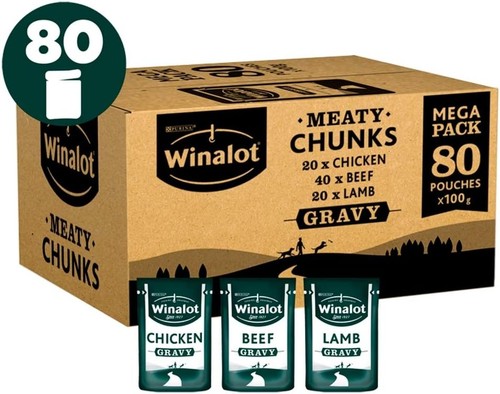 Winalot meaty chunks adult wet - meaty,