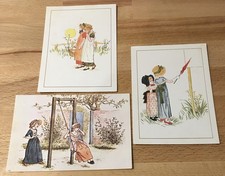 3 x Kate Greenaway Postcards A