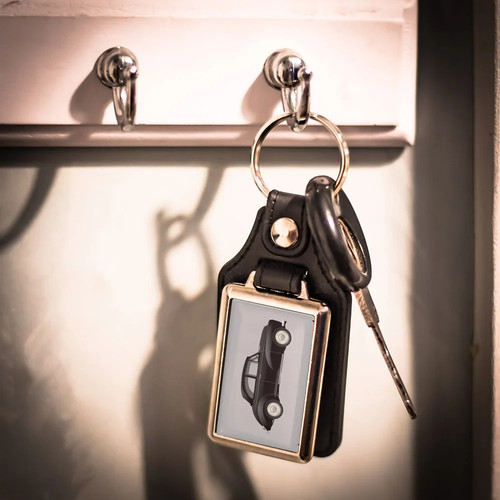 Retro leather look - key,