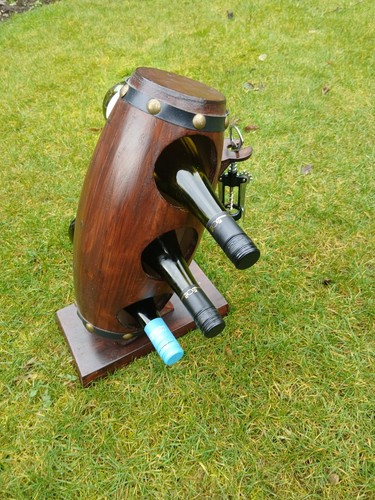 Wine barrel bottle rack - barrel,