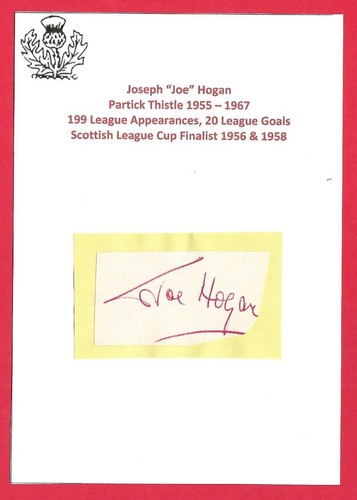 Joe hogan partick - joe, thistle