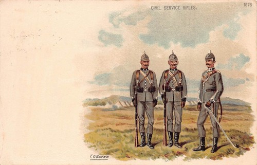 Postcard military civil - ,
