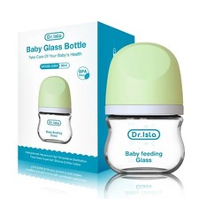 Anti-Colic Baby Bottle Glass 90/160ml BPA-Free Newborn Milk Feeding 0–3M