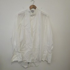 TM LEWIN Dinner Tuxedo Shirt 16.5 White Marcella Black Tie Evening London Wing