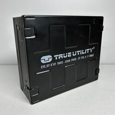True Utility Black Metal CD Storage Carry Case Ring Binder Folder Holds 30 CD's