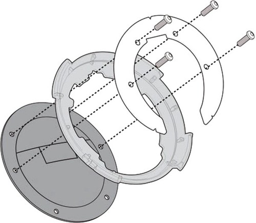 Tanklock tank bag flange for - bag,