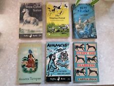 1945 VINTAGE Penguin Puffin Books x6  SNOW CLOUD SINGING FOREST FLAXEN BRAIDS
