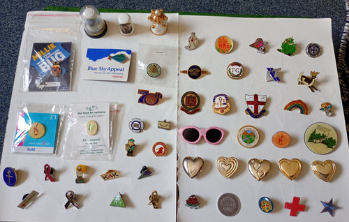 Items pin badges job - -,