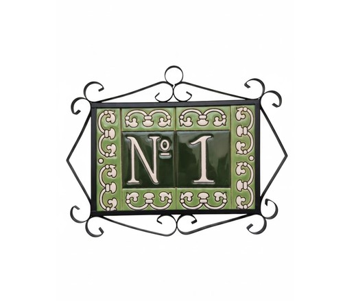 Hand painted cascini green - ,