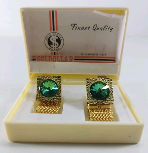 Vintage cufflinks goldollar - vintage,