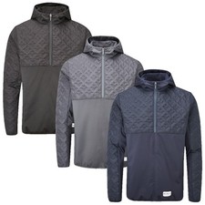 Stuburt Mens Evolution-Tech Hoodie Padded Half Zip Hybrid Jacket Golf Top