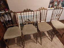 Original Chiavari Solid Brass Chairs