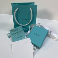 Tiffany & Co Jewellery Gift Packaging Set Of Pouch, Box, Ribbon, Bag & Gift Card