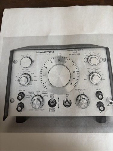 Wavetek model 114 - model,