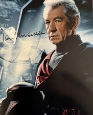 Sir Ian McKellen Signed Photo 10x8 Magneto Marvel