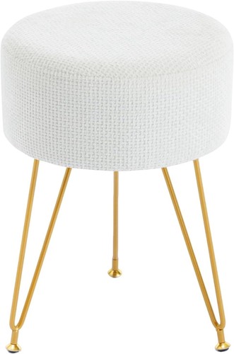Small fabric round footrest - small,