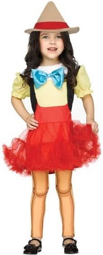 Wooden girl pinocchio - pinocchio, costume