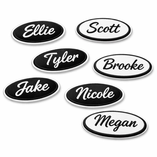 Custom oval iron name - oval,