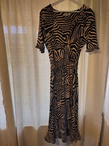 Oasis cream tiger print wrap - print,