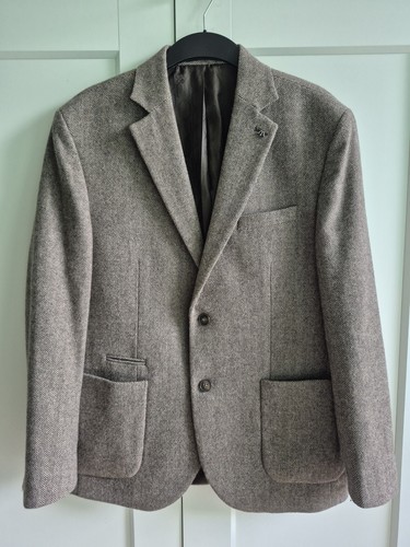 Men grey herringbone tweed - men’s,