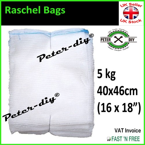 Net raschel bags - net, drawstring