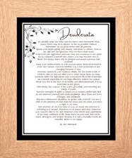 DESIDERATA GO PLACIDLY AMID