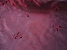 Dark Red Embroidered taffeta