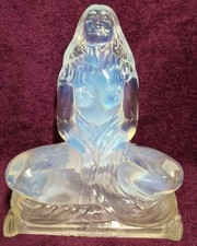 SABINO  L'Idole Nude Mascot, Opalescent Art Deco Art Glass