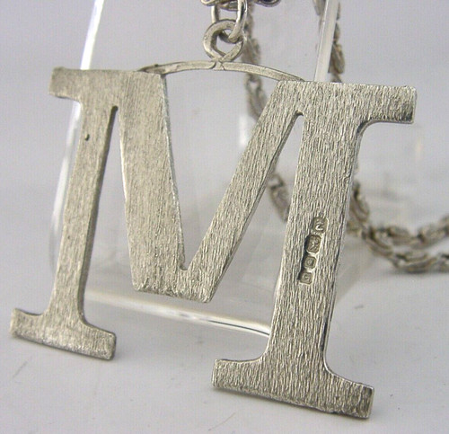 Sterling silver madeira - silver, 'm'