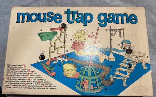 1963 vintage mouse trap board - mouse,