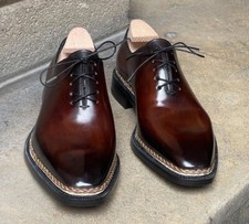 Men New Brown Handmade Leather