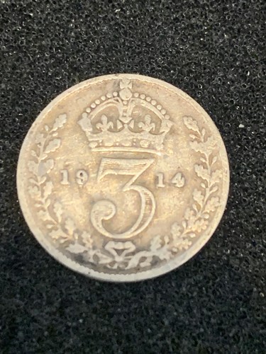1914 edward vii three pence - edward,