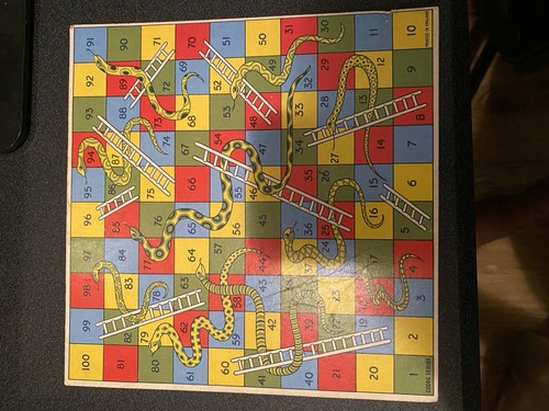 Vintage snake and ladder - snake,