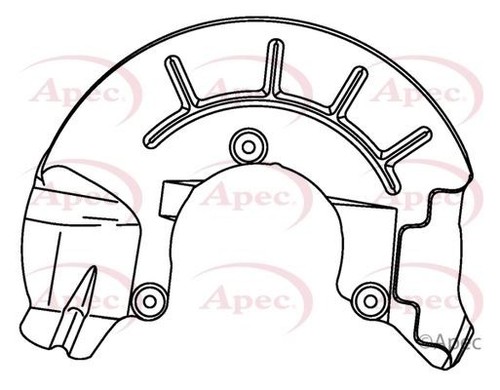 Front axle left brake - front,