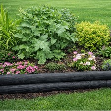 Wooden Horizontal Log Edging 2